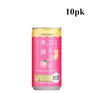 Hakutsuru Sparkling Jelly Sake Peach 190ml Can 10pk