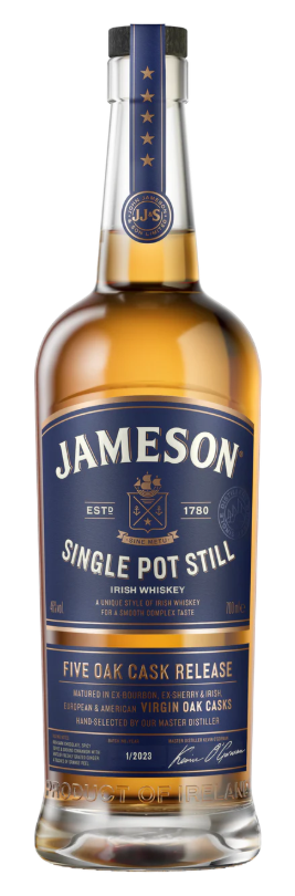 Jameson Single Pot Still Five Oak Cask Release 700ml