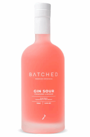 Batched Gin Sour Strawberry & Rhubarb 725ml