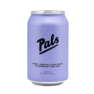 Pals Vodka Central Otago Peach Passionfruit & Soda 5% 10 Pack Cans 330ml
